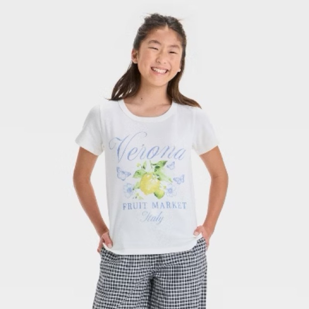 Target Vintage White Verona Graphic Tee